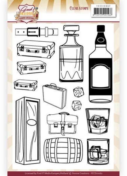 Yvonne Creations Yvonne Creations - Good Old Days - Whiskey Clear Stamps