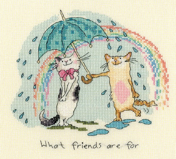 Bothy Threads Bothy Threads What Friends Are For Counted Cross Stitch Kit Anita Jeram XAJ8
