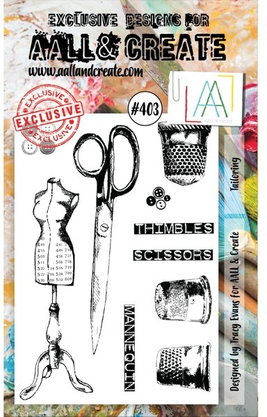 Aall & Create Aall & Create A6 Stamp #403 - Tailoring