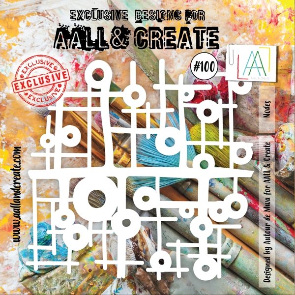 Aall & Create Aall & Create 6'x6' Stencil #100 - Nodes