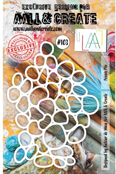 Aall & Create Aall & Create A5 Stencil #103 - Pebble Pile