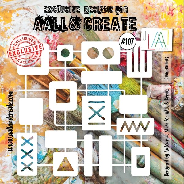 Aall & Create Aall & Create 6'x6' Stencil #107 - Components