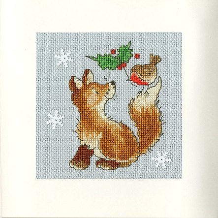 Bothy Threads Bothy Threads Christmas Friends Christmas Card Counted Cross Stitch Kit XMAS29