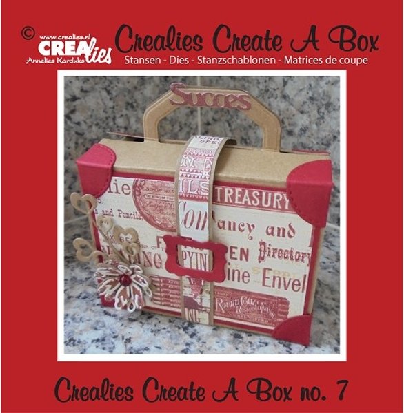 Crealies Crealies Crealies Create A Box Die No. 7, Suitcase CCAB07