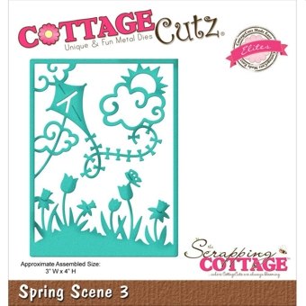 Cottage Cutz Cottage Cutz Spring Scene 3 Cutting Die