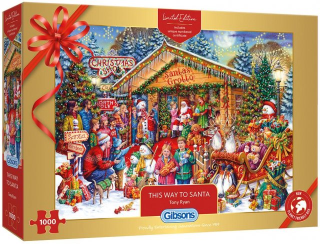 Gibsons Gibsons This Way To Santa  1000 Piece Limited Edition Christmas 2020 jigsaw Puzzle G2020