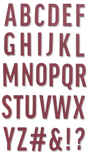 Sizzix Sizzix Thinlits Die Set 30PK - Bold Alphabet by Alison Williams