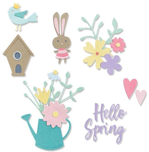 Sizzix Sizzix Thinlits Die Set 16PK - Hello Spring by Olivia Rose