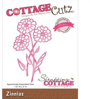 Cottage Cutz Cottage Cutz Zinnias Cutting Die