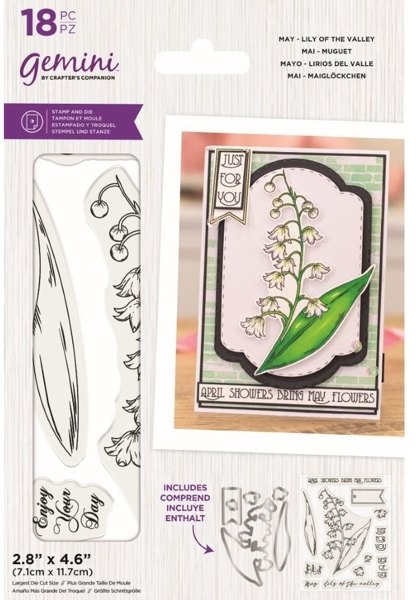 Crafter's Companion Gemini - Stamp & Die - May - Lily of the Valley