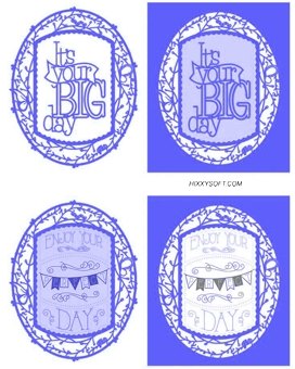 Tonic Studios Tonic Studios Chalkboard It's Your Big Day Die and Stamp Set