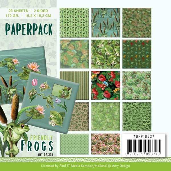 Amy Design Amy Design - Friendly Frogs Paper Pack