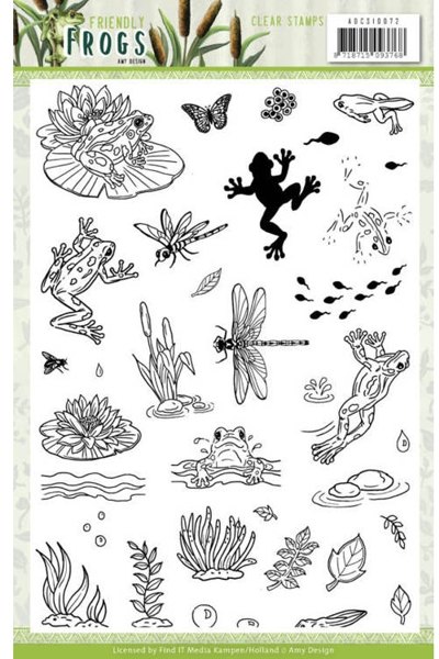 Amy Design Amy Design - Friendly Frogs Clear Stamp