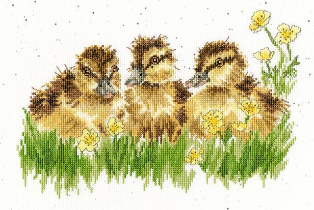 Bothy Threads Bothy Threads Buttercup Hannah Dale Wrendale Duck Chicks Counted Cross Stitch Kit XHD78