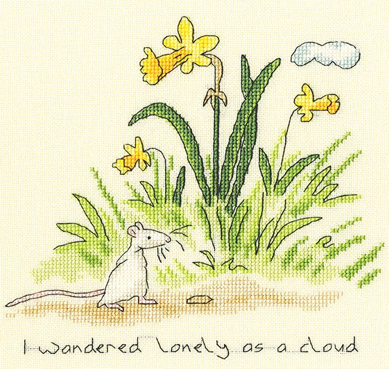 Bothy Threads Bothy Threads Lonely as a cloud Counted Cross Stitch Kit Anita Jeram XAJ9