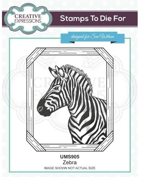Creative Expressions Creative Expressions Zebra Pre Cut Stamp Co-ords With CED1316