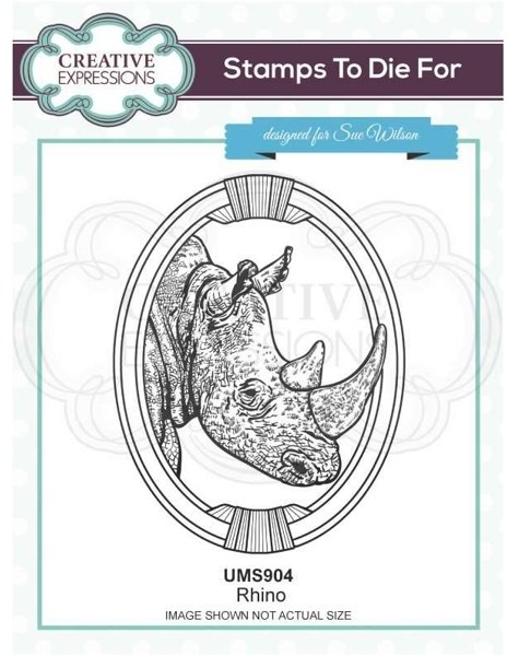 Creative Expressions Creative Expressions Rhino Pre Cut Stamp Co-ords With CED1315