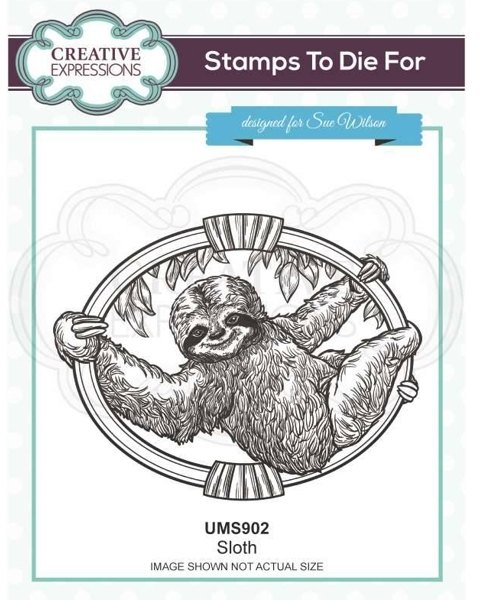 Creative Expressions Creative Expressions Sloth Pre Cut Stamp Co-ords With CED1313