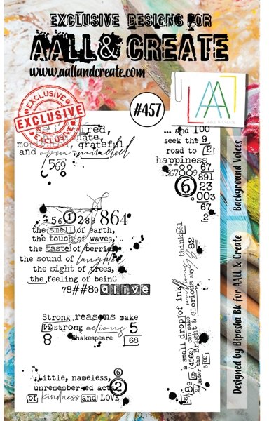 Aall & Create Aall & Create A6 Stamp #457 - Background Voices