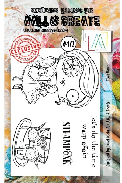 Aall & Create Aall & Create A7 Stamp #472 - Time Warp