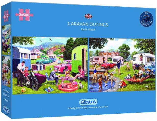 Gibsons Gibsons Caravan Outings 2 x 500 Piece Jigsaw Puzzle G5057