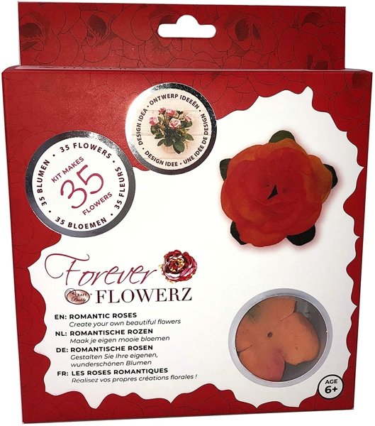 Craft Buddy Craft Buddy Forever Flowerz Romantic Roses - Tangerine FF05TG - Makes 35 Flowers