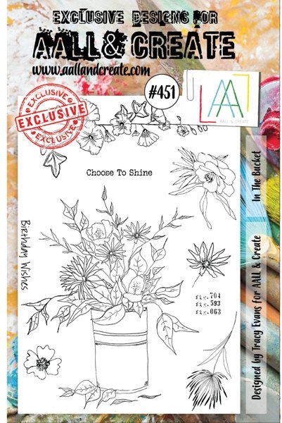 Aall & Create Aall & Create A5 Stamp #451 - In The Bucket