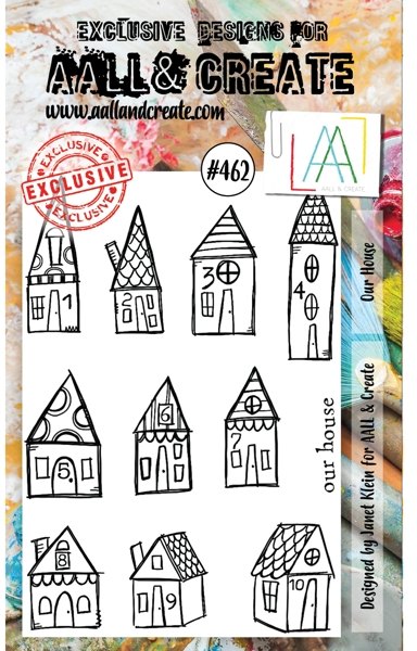 Aall & Create Aall & Create A6 Stamp #462 - Our House