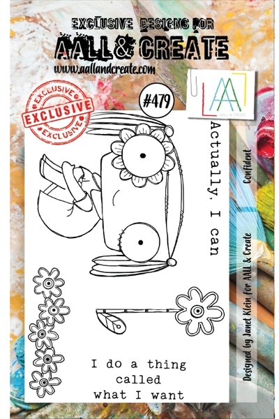 Aall & Create Aall & Create A7 Stamp #479 - Confident