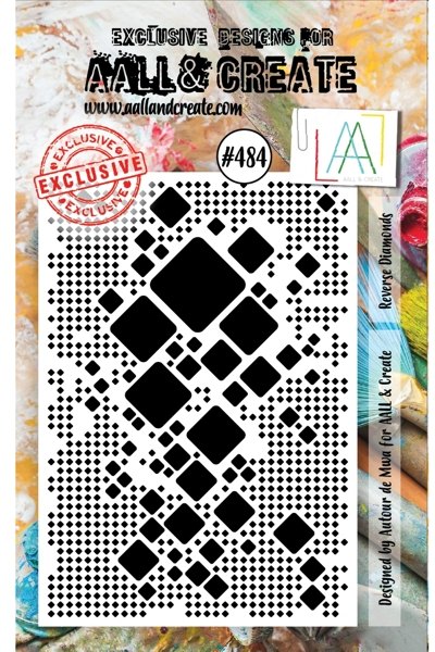 Aall & Create Aall & Create A7 Stamp #484 - Reverse Diamonds