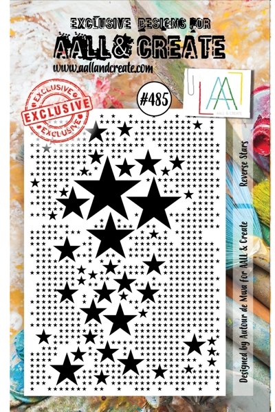 Aall & Create Aall & Create A7 Stamp #485  - Reverse Stars