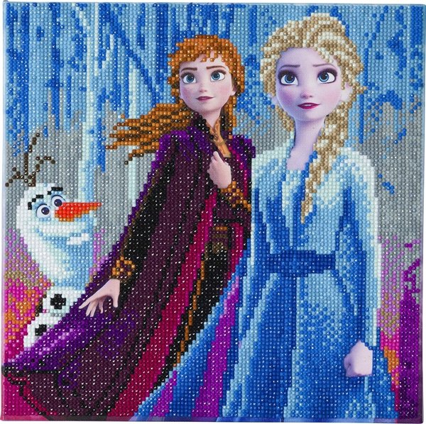 Craft Buddy Craft Buddy Disney Frozen Elsa, Anna & Olaf 30x30cm Crystal Art Kit CCKDNY700M