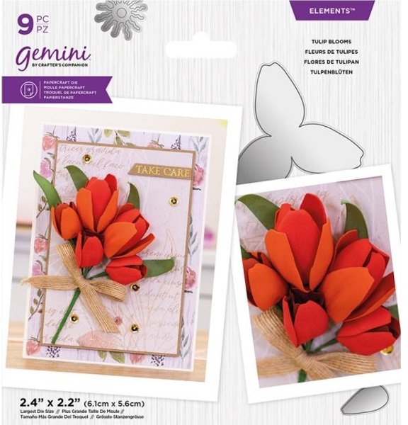 Crafter's Companion Gemini - Metal Die - Elements - Tulip Blooms