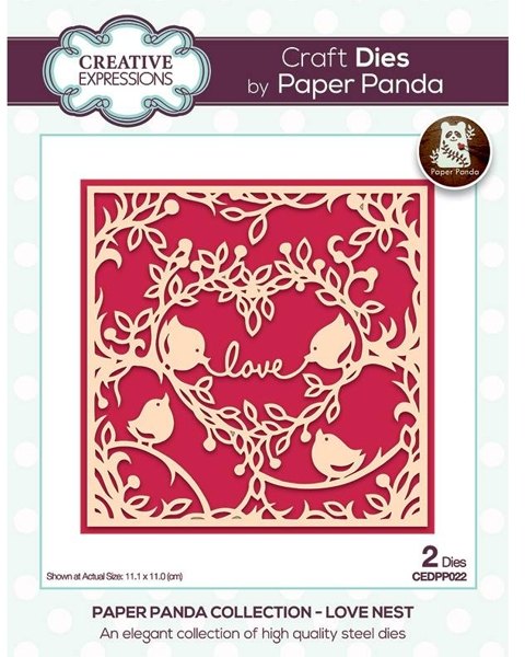 Creative Expressions Creative Expressions Paper Panda Love Nest Craft Die