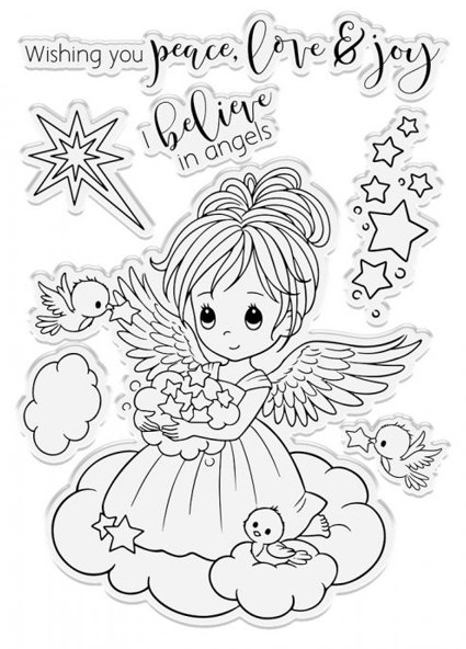 Crafter's Companion Conie Fang Angel Inspiration - Stamp & Die - Twinkle Angel