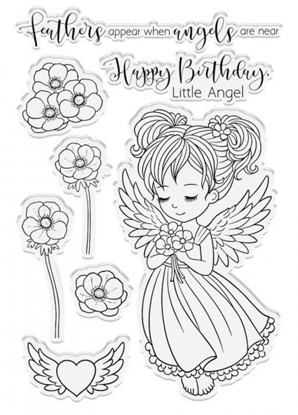 Crafter's Companion Conie Fang Angel Inspiration - Stamp & Die - Angel Wishes