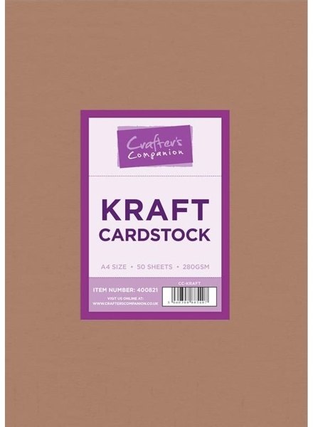 Crafter's Companion Crafter's Companion Brown Kraft Card - Pack of 50
