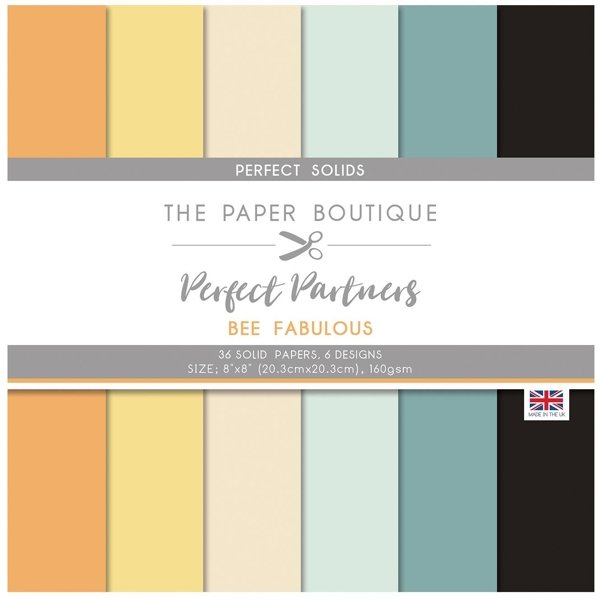 Paper Boutique The Paper Boutique Perfect Partners – Bee Fabulous 8×8 Solids