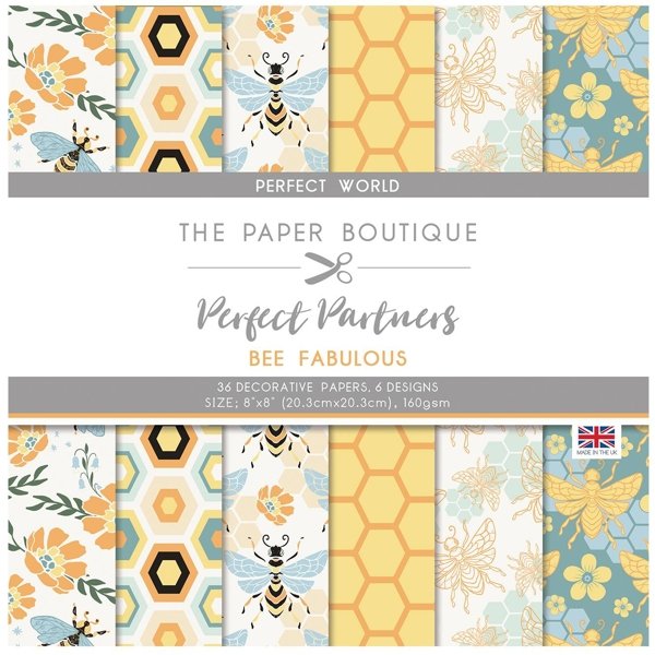Paper Boutique The Paper Boutique Perfect Partners – Bee Fabulous 8×8 Paper Pad