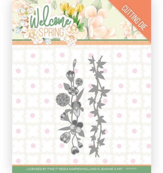 Jeanine's Art Jeanine's Art – Welcome Spring - Flowers and Leaf Borders Die