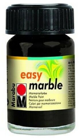 Marabu Marabu Easy Marble 15ml Black 073 - 4 For £11.99
