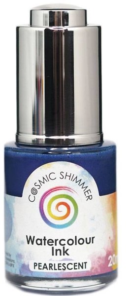 Creative Expressions Cosmic Shimmer Pearlescent Watercolour Ink Nearly Navy 20ml 4 For £14.99