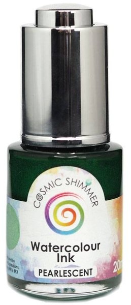 Creative Expressions Cosmic Shimmer Pearlescent Watercolour Ink Holly Green 20ml 4 For £14.99