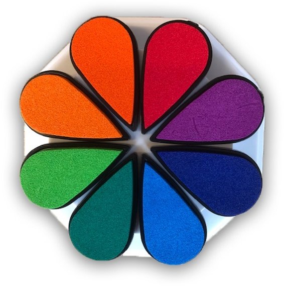 Crafts Too Craft Artist Pigment Ink Petals - Rainbow 8 Colours