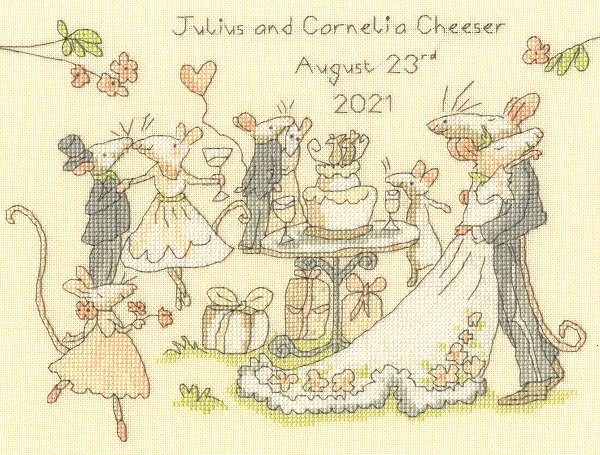 Bothy Threads Bothy Threads Mice Day For A White Wedding Counted Cross Stitch Kit Anita Jeram XAJ14