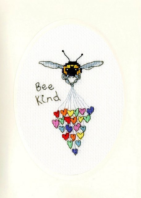 Bothy Threads Bothy Threads Bee Kind Card Counted Cross Stitch Card Kit XGC27