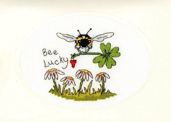 Bothy Threads Bothy Threads Bee Lucky Card Counted Cross Stitch Card Kit XGC26