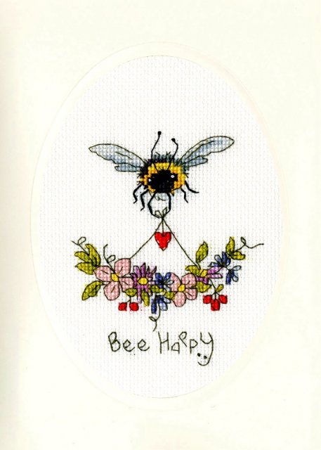 Bothy Threads Bothy Threads Bee Happy Card Counted Cross Stitch Card Kit XGC25