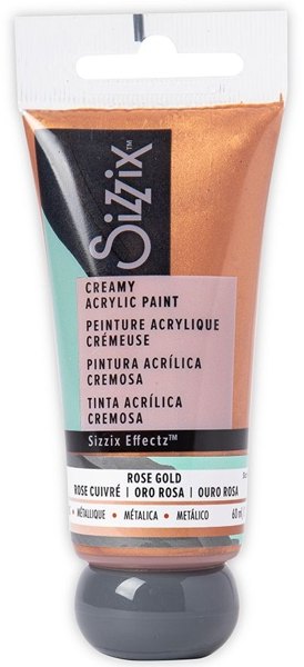 Sizzix Sizzix Effectz™ - Creamy Metallic Acrylic Paint, Rose Gold, 60ml £4 Off Any 3