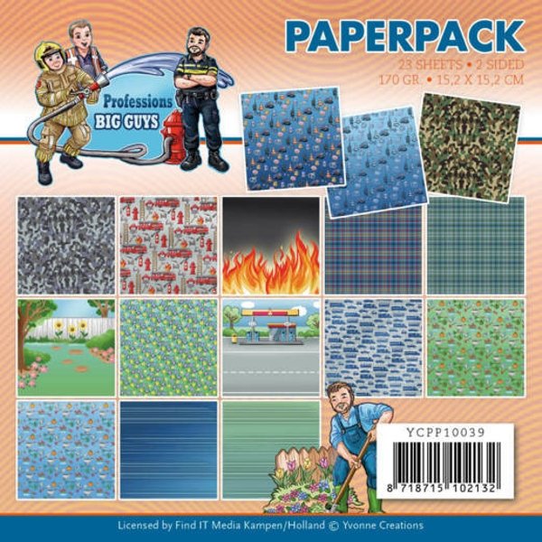 Yvonne Creations Yvonne Creations - Big Guys Professions Paper Pack